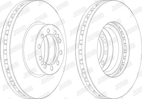 Jurid 569130J - Гальмівний диск autocars.com.ua