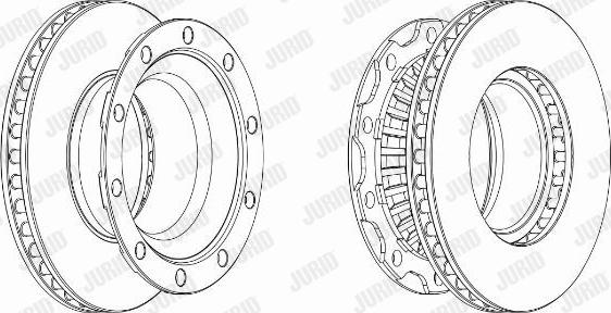 Jurid 569141J - Гальмівний диск autocars.com.ua