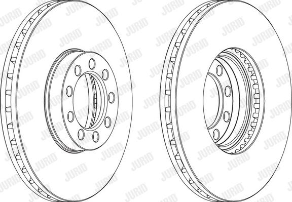 Jurid 569153J - Гальмівний диск autocars.com.ua