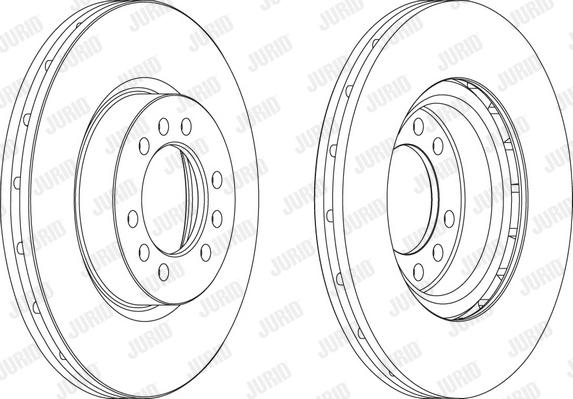 Jurid 569154J - Гальмівний диск autocars.com.ua