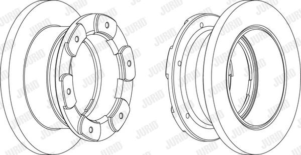 Jurid 569159JC-1 - Гальмівний диск autocars.com.ua