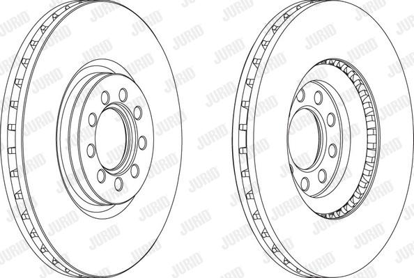 Jurid 569164J - Гальмівний диск autocars.com.ua