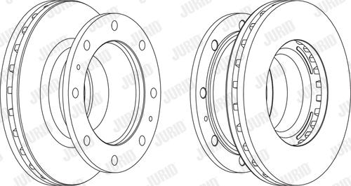 Jurid 569170J - Гальмівний диск autocars.com.ua