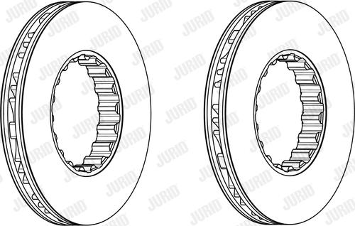 Jurid 569176J - Гальмівний диск autocars.com.ua