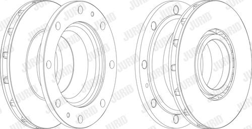 Jurid 569209J - Гальмівний диск autocars.com.ua