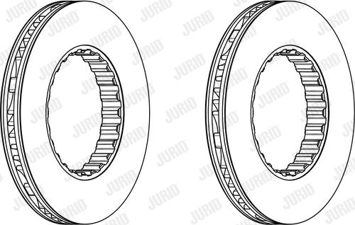 Jurid 569212J - Гальмівний диск autocars.com.ua