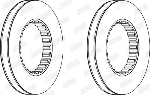 Jurid 569217J - Гальмівний диск autocars.com.ua