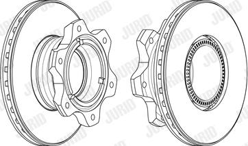 Jurid 569227J - Гальмівний диск autocars.com.ua