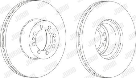 Jurid 569228J - Гальмівний диск autocars.com.ua