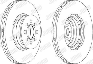 Jurid 569232J - Гальмівний диск autocars.com.ua