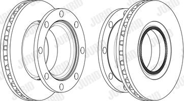 Jurid 569236J - Гальмівний диск autocars.com.ua