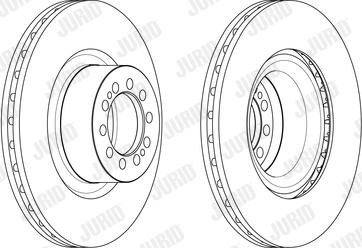 Jurid 569252J - Гальмівний диск autocars.com.ua