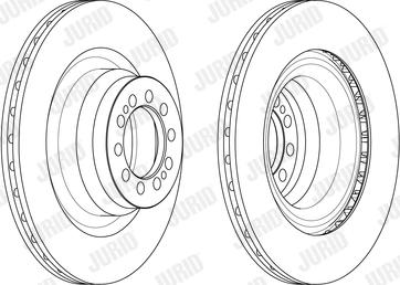 Jurid 569253J - Гальмівний диск autocars.com.ua