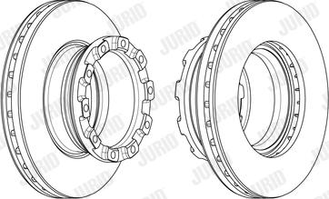 Jurid 569255J - Гальмівний диск autocars.com.ua