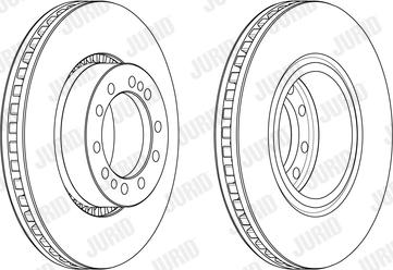 Jurid 569256J - Тормозной диск avtokuzovplus.com.ua
