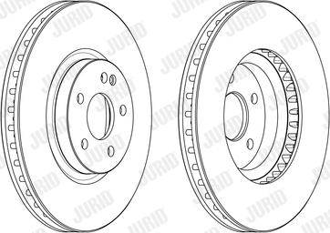 Jurid 569261J - Гальмівний диск autocars.com.ua