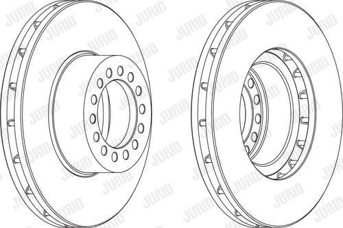 Jurid 569265J - Гальмівний диск autocars.com.ua