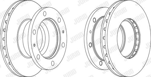 Jurid 569268J - Гальмівний диск autocars.com.ua