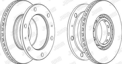 Jurid 569270J - Гальмівний диск autocars.com.ua