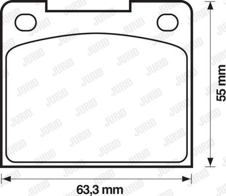 Jurid 571204J - Гальмівні колодки, дискові гальма autocars.com.ua