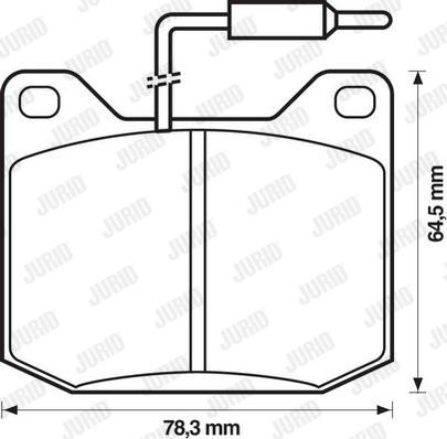 Jurid 571206D - Гальмівні колодки, дискові гальма autocars.com.ua