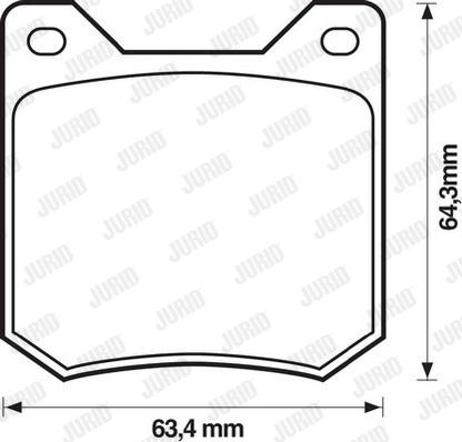 Jurid 571208J - Тормозные колодки, дисковые, комплект autodnr.net