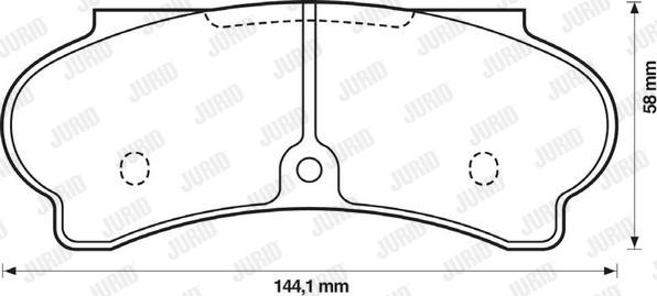 Jurid 571217J - Гальмівні колодки, дискові гальма autocars.com.ua