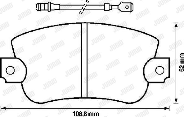 Jurid 571223J - Гальмівні колодки, дискові гальма autocars.com.ua