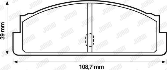 Jurid 571226J - Гальмівні колодки, дискові гальма autocars.com.ua