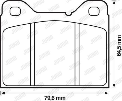 Jurid 571235J - Тормозные колодки, дисковые, комплект autodnr.net