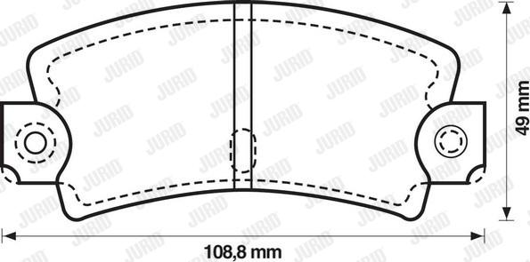 Jurid 571243J - Тормозные колодки, дисковые, комплект avtokuzovplus.com.ua