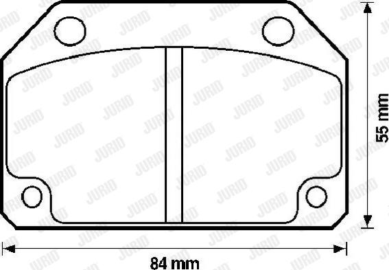 Jurid 571252J - Тормозные колодки, дисковые, комплект autodnr.net