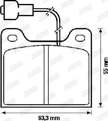 Jurid 571253J - Тормозные колодки, дисковые, комплект autodnr.net