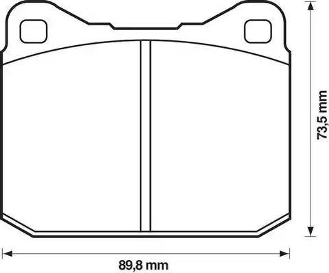 Jurid 571255J-AS - Гальмівні колодки, дискові гальма autocars.com.ua