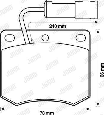 Jurid 571298J - Гальмівні колодки, дискові гальма autocars.com.ua