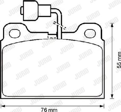 Jurid 571303J - Тормозные колодки, дисковые, комплект avtokuzovplus.com.ua