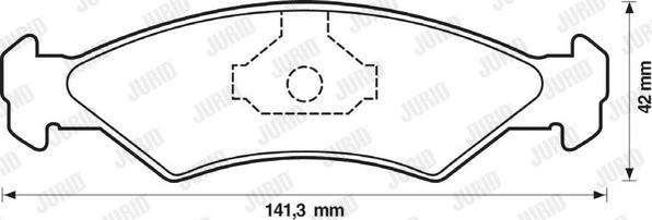 Jurid 571312J - Тормозные колодки, дисковые, комплект avtokuzovplus.com.ua