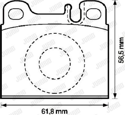 Jurid 571342J - Тормозные колодки, дисковые, комплект avtokuzovplus.com.ua