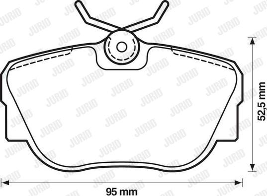 Jurid 571352J - Тормозные колодки, дисковые, комплект avtokuzovplus.com.ua