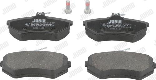 Jurid 571357J - Тормозные колодки, дисковые, комплект autodnr.net