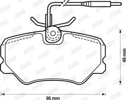 Jurid 571359D - Тормозные колодки, дисковые, комплект avtokuzovplus.com.ua