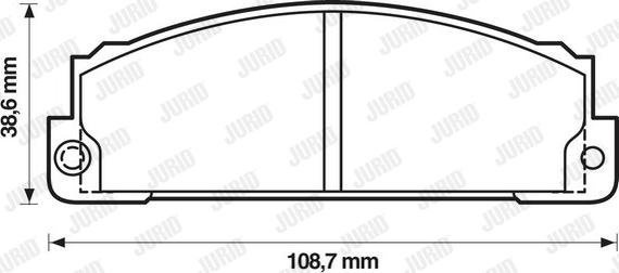 Jurid 571362J - Гальмівні колодки, дискові гальма autocars.com.ua