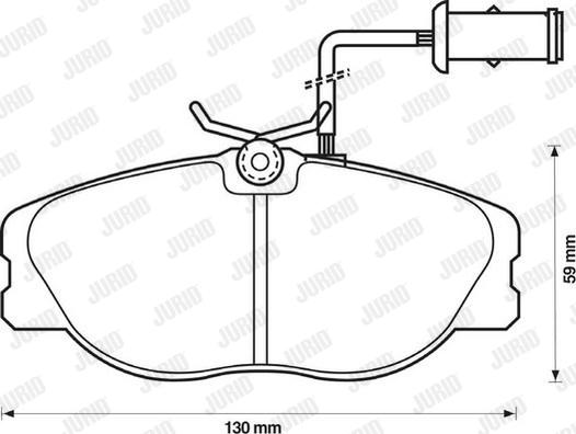 Jurid 571365J - Тормозные колодки, дисковые, комплект avtokuzovplus.com.ua