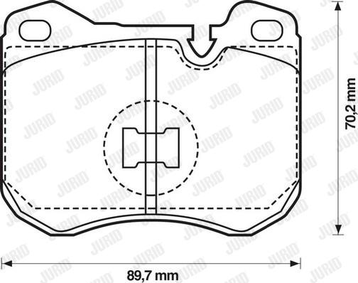 Jurid 571373J - Гальмівні колодки, дискові гальма autocars.com.ua