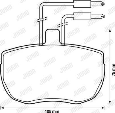 Jurid 571379J - Гальмівні колодки, дискові гальма autocars.com.ua