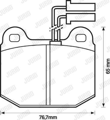 Jurid 571381J - Гальмівні колодки, дискові гальма autocars.com.ua