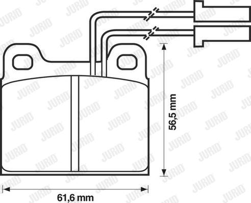 Jurid 571384J - Тормозные колодки, дисковые, комплект avtokuzovplus.com.ua