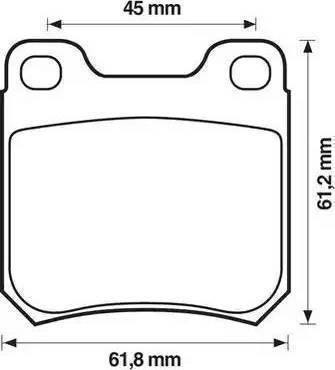 BOSCH 986490500 - Тормозные колодки, дисковые, комплект avtokuzovplus.com.ua