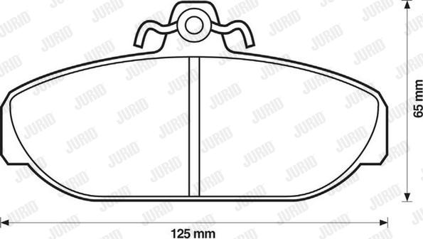 Jurid 571404D - Гальмівні колодки, дискові гальма autocars.com.ua