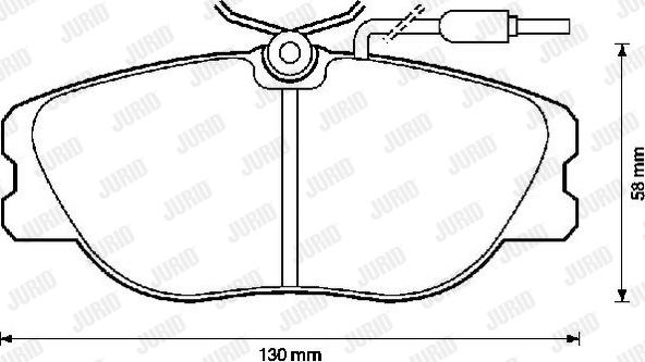 Jurid 571423J - Тормозные колодки, дисковые, комплект autodnr.net